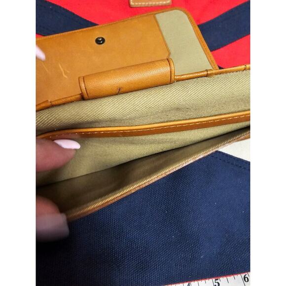 LL Bean Canvas/ leather Travel Passport ID Organizer for man or woman - Picture 10 of 13